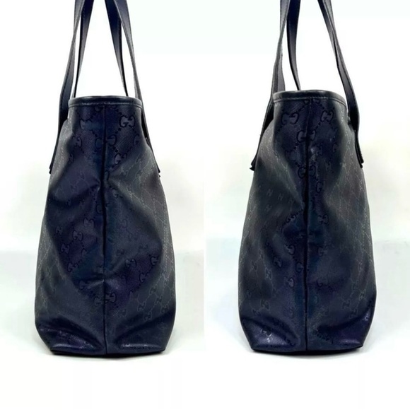 GUCCI GUCCISIMA GG Monogram Imprime Tote bag Shoulder Bag Purple Blue Large - Picture 7 of 8